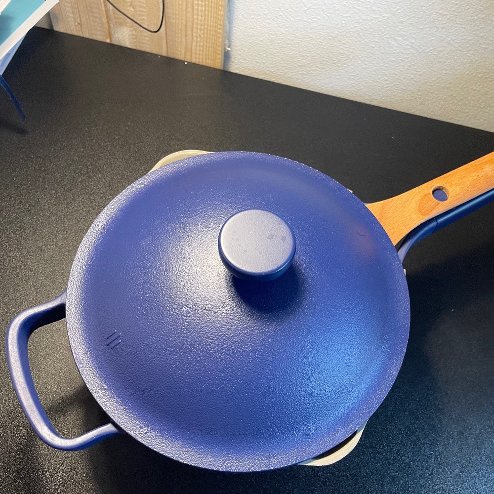 Our Place (Always Pan) 8.5 Inch 2.2 Qt  Perfect pot with original spoon.